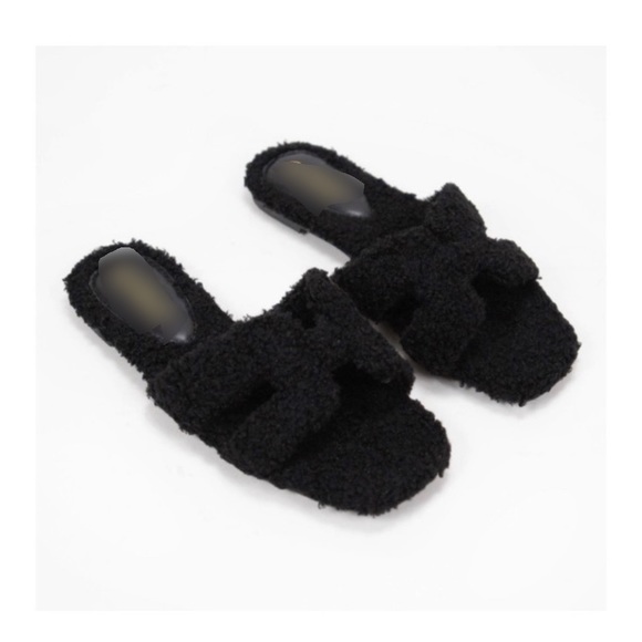 Teddy Shearling Slides - Picture 5 of 7